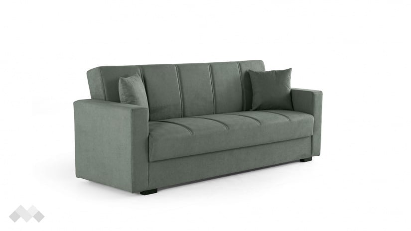 Диван Фиорина триместни зелен - изглед 2