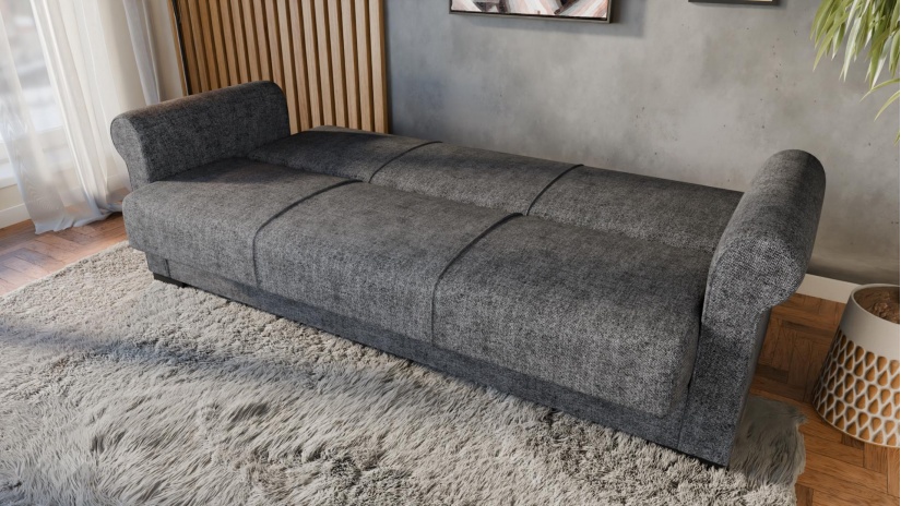 Диван Кънтри триместни сив - изглед 4 - МебелМаг Диван Кънтри триместни сив - изглед 4