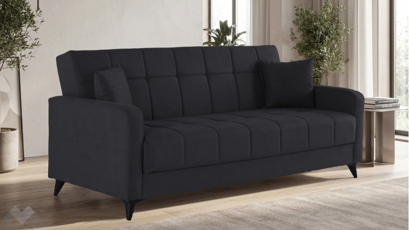 Диван Ламина триместни графит - изглед 1