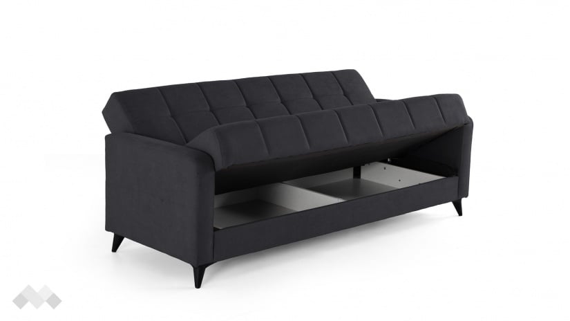 Диван Ламина триместни графит - изглед 4