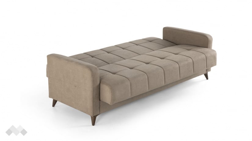 Диван Ламина триместни кафяв - изглед 5