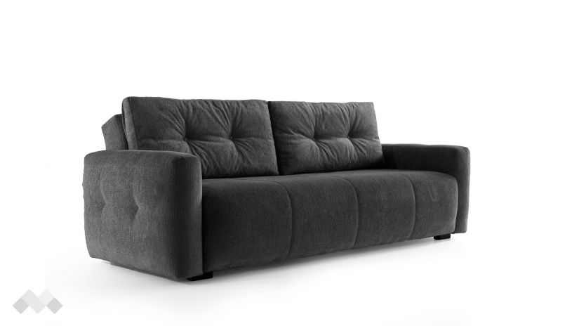 Диван Ролин Покет триместни графит - изглед 2 - МебелМаг Диван Ролин Покет триместни графит - изглед 2