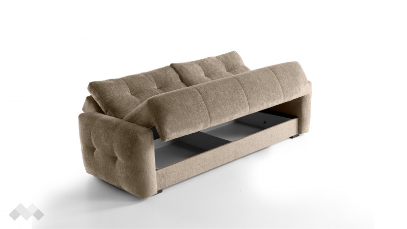 Диван Ролин Покет триместни кафяв - изглед 3 - МебелМаг Диван Ролин Покет триместни кафяв - изглед 3