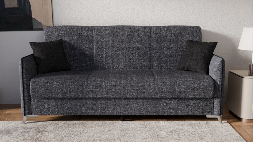 Диван Сафо триместни сив - изглед 2