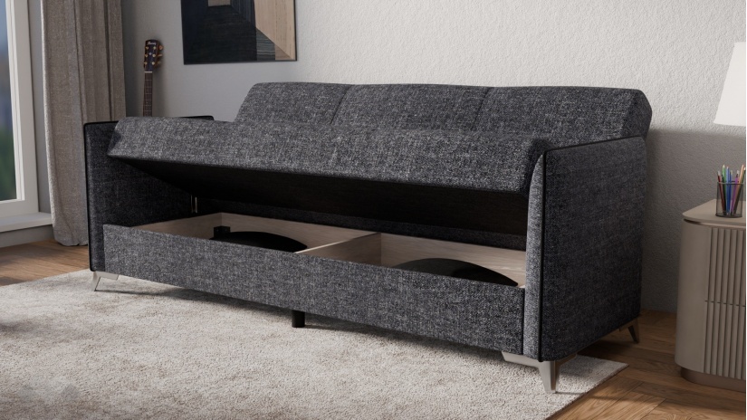 Диван Сафо триместни сив - изглед 3