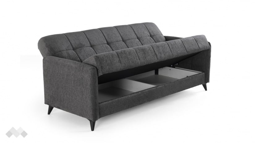 Диван Санти триместни графит - изглед 4