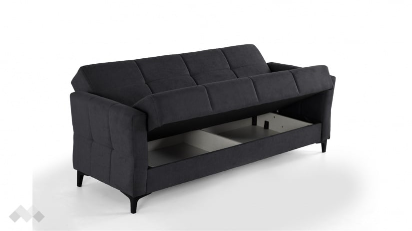 Диван Танго триместни графит - изглед 4 - МебелМаг Диван Танго триместни графит - изглед 4