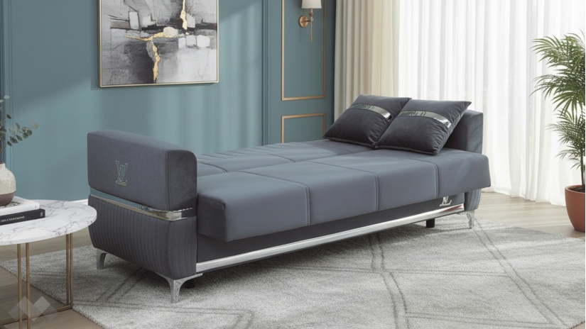 Диван Верино триместни сив - изглед 4