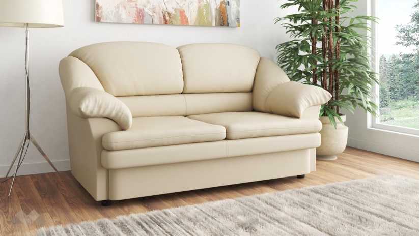 Диван Роси двуместни бежов - изглед 2 - МебелМаг Диван Роси двуместни бежов - изглед 2