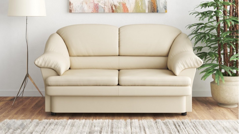 Диван Роси двуместни бежов - изглед 1 - МебелМаг Диван Роси двуместни бежов - изглед 1