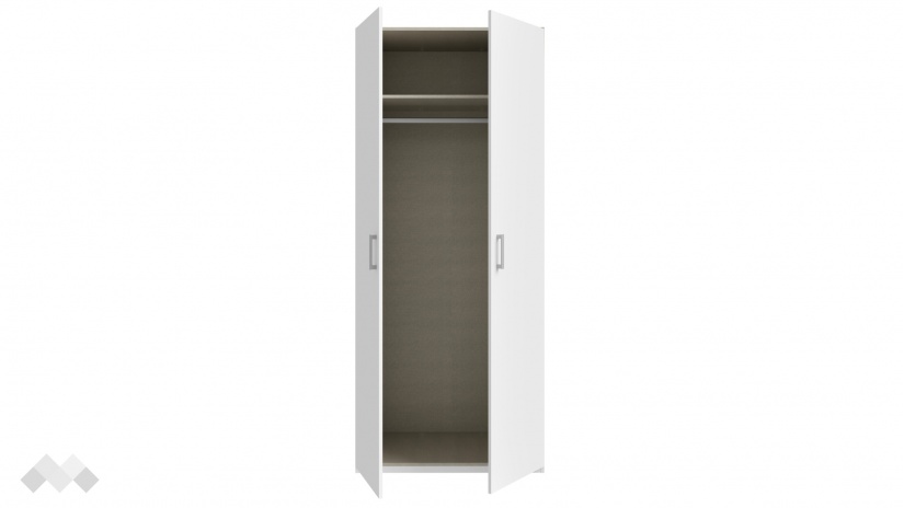 Гардероб Беатрис двукрилни бял - изглед 5