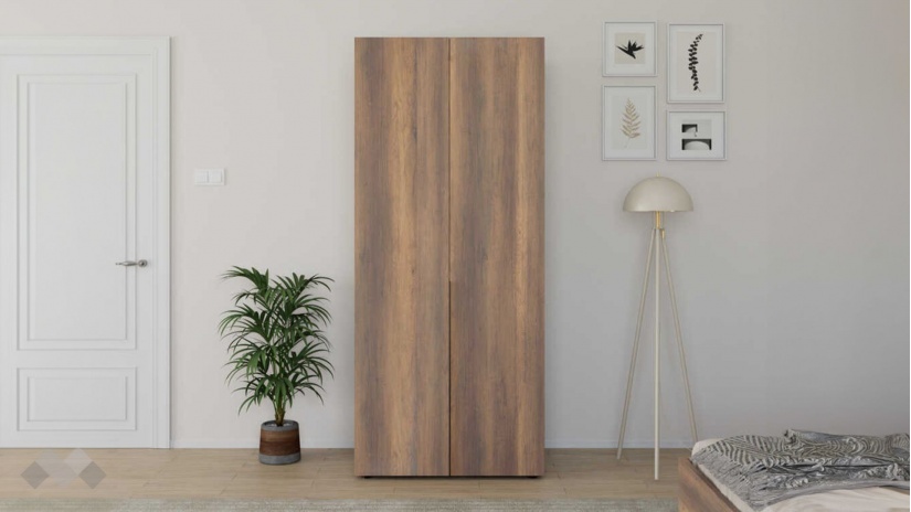 Гардероб Огняна двукрилни орех осло - изглед 1