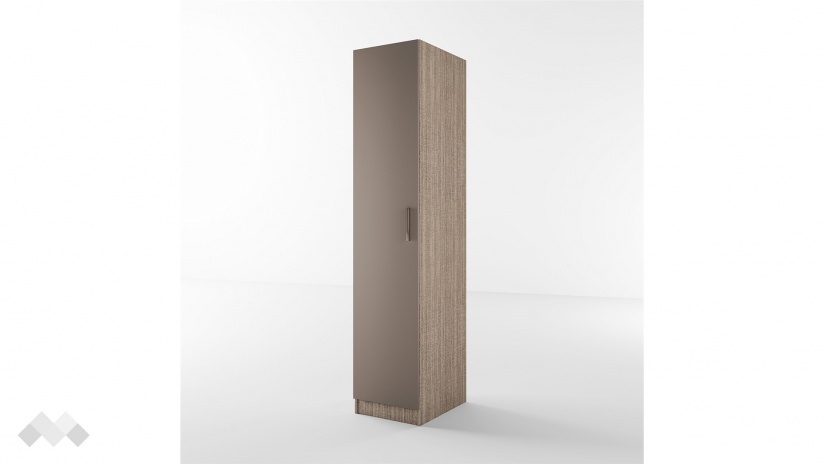 Гардероб Бъфало еднокрилни мока с лате - изглед 1 - МебелМаг Гардероб Бъфало еднокрилни мока с лате - изглед 1