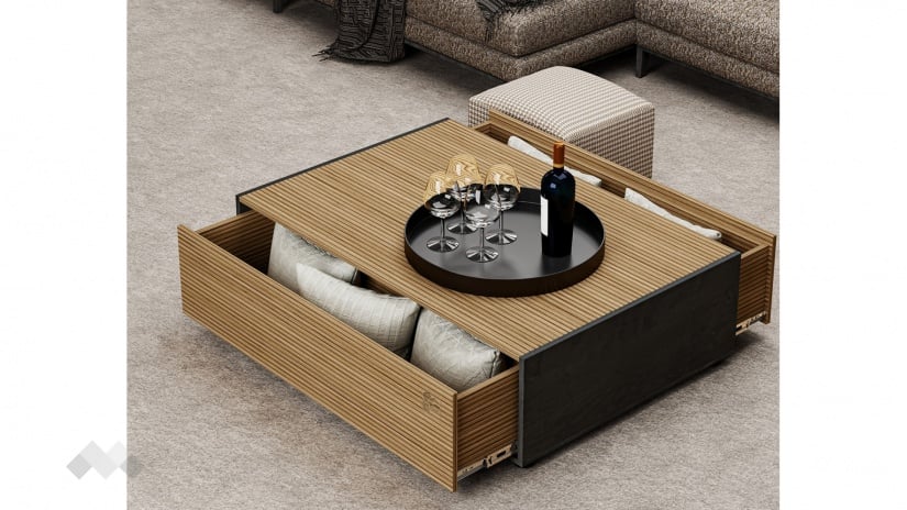 Холна маса Ирен дъб гардън с дъб герано - изглед 2