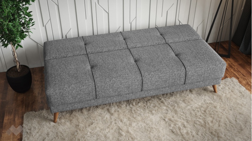 Клик-клак канапе Колай триместни сив - изглед 3 - МебелМаг Клик-клак канапе Колай триместни сив - изглед 3