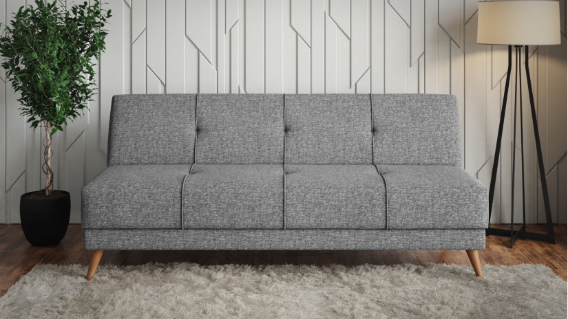 Клик-клак канапе Колай триместни сив - изглед 2 - МебелМаг Клик-клак канапе Колай триместни сив - изглед 2