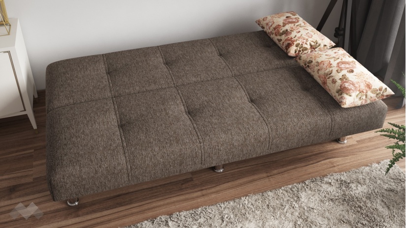 Клик-клак канапе Амстердам триместни кафяво - изглед 4