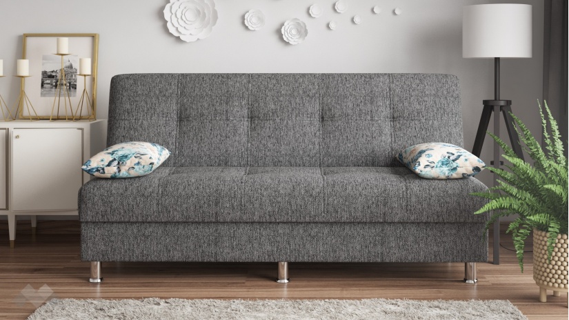 Клик-клак канапе Амстердам триместни сив - изглед 1 - МебелМаг Клик-клак канапе Амстердам триместни сив - изглед 1