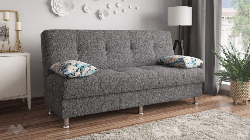 Клик-клак канапе Амстердам триместни сив - изглед 2 - МебелМаг Клик-клак канапе Амстердам триместни сив - изглед 2