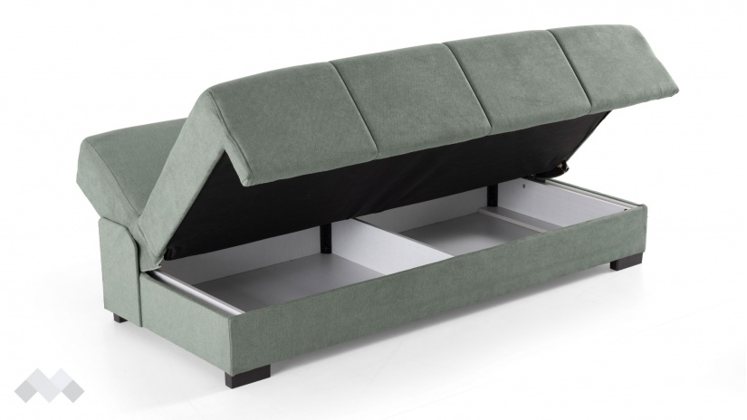 Клик-клак канапе Бостън триместни зелен - изглед 4 - МебелМаг Клик-клак канапе Бостън триместни зелен - изглед 4