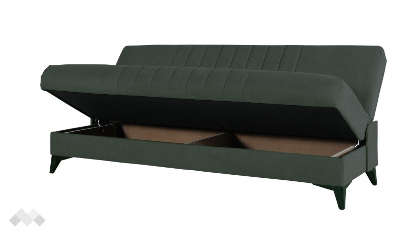 Клик-клак канапе Кенто триместни зелен - изглед 4