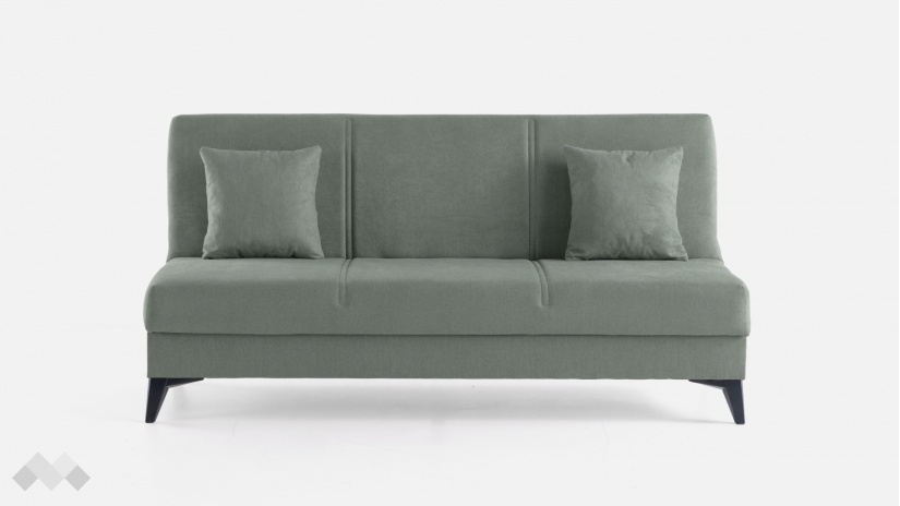 Клик-клак канапе Мерит триместни зелен - изглед 3 - МебелМаг Клик-клак канапе Мерит триместни зелен - изглед 3