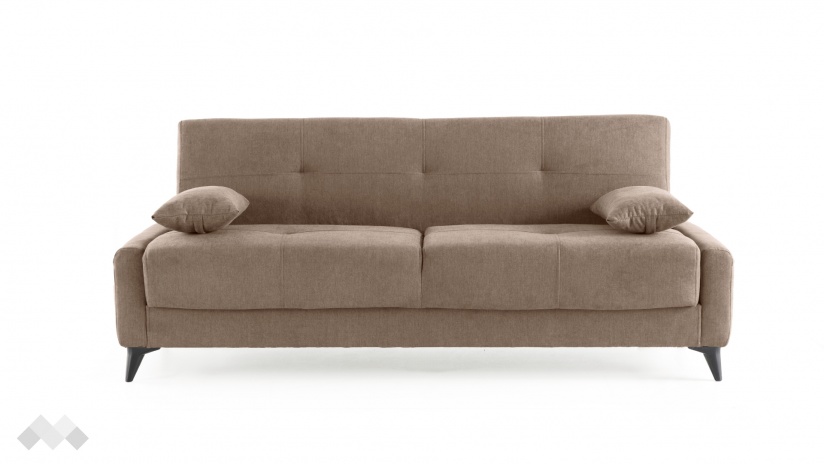 Клик-клак канапе Нейт триместни кафяв - изглед 3