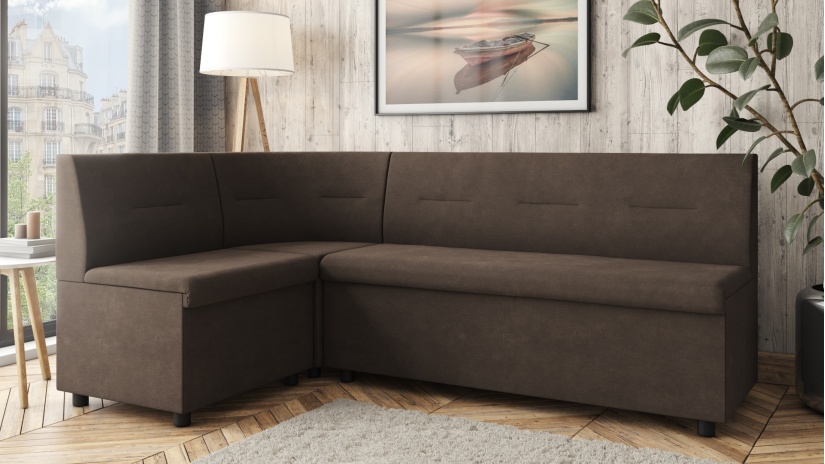 Кухненски ъгъл Боян универсален ъгъл кафяв - изглед 2