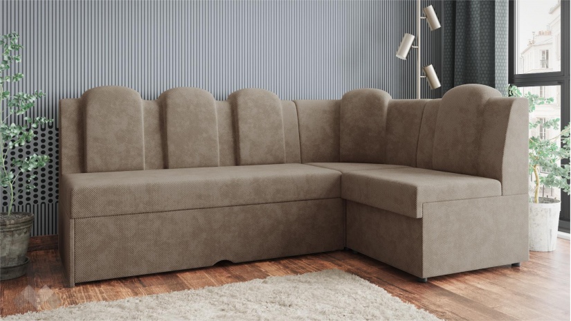 Кухненски ъгъл Хуго Лукс универсален ъгъл бежов - изглед 1