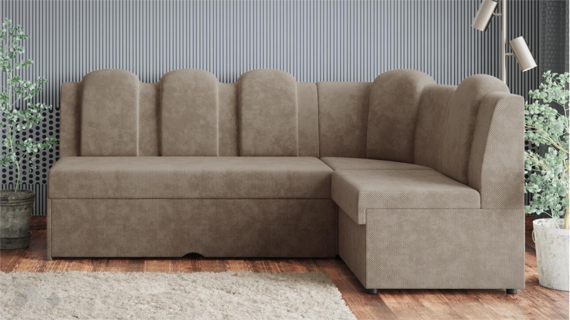 Кухненски ъгъл Хуго Лукс универсален ъгъл бежов - изглед 3