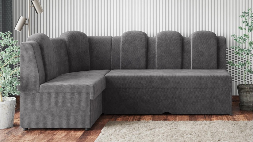 Кухненски ъгъл Хуго Лукс универсален ъгъл графит - изглед 4 - МебелМаг Кухненски ъгъл Хуго Лукс универсален ъгъл графит - изглед 4