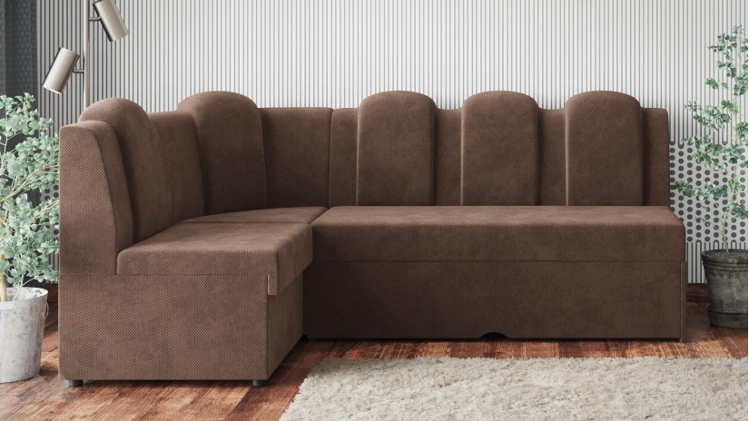 Кухненски ъгъл Хуго Лукс универсален ъгъл кафяв - изглед 4 - МебелМаг Кухненски ъгъл Хуго Лукс универсален ъгъл кафяв - изглед 4