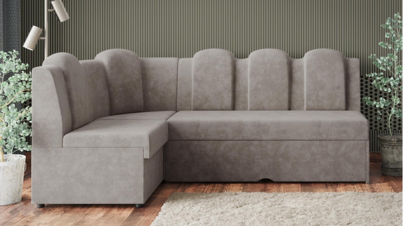 Кухненски ъгъл Хуго Лукс универсален ъгъл сив - изглед 4 - МебелМаг Кухненски ъгъл Хуго Лукс универсален ъгъл сив - изглед 4