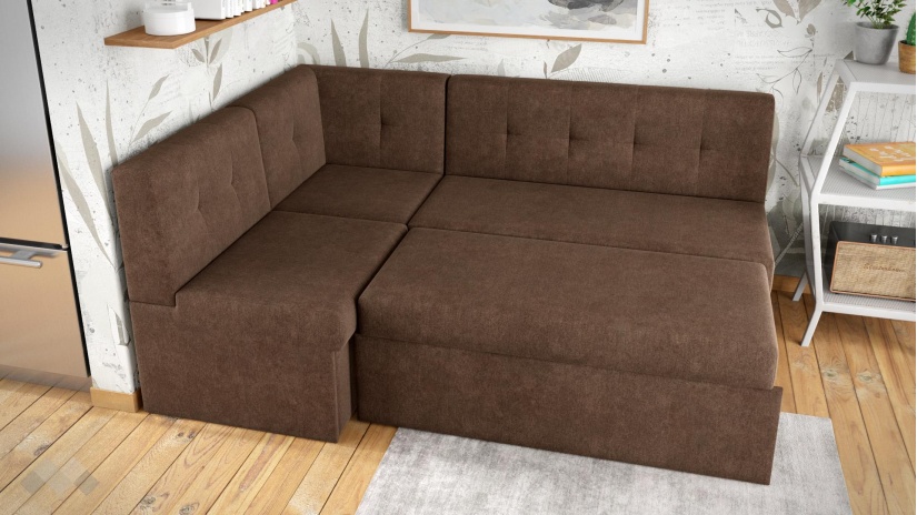 Кухненски ъгъл Марио универсален ъгъл кафяв - изглед 6 - МебелМаг Кухненски ъгъл Марио универсален ъгъл кафяв - изглед 6