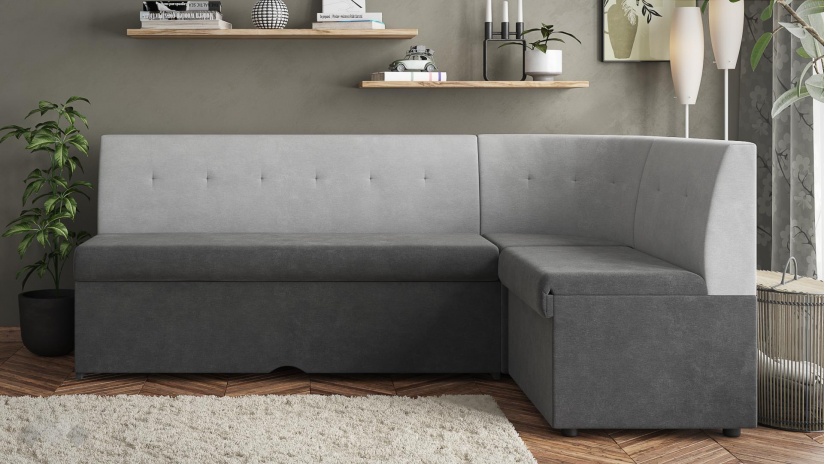 Кухненски ъгъл Патрик универсален ъгъл графит със сиво - изглед 3