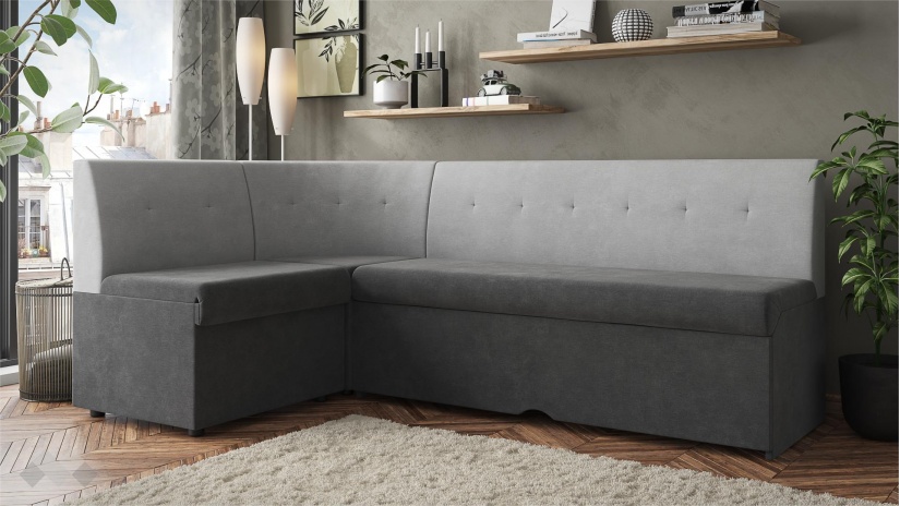 Кухненски ъгъл Патрик универсален ъгъл графит със сиво - изглед 2