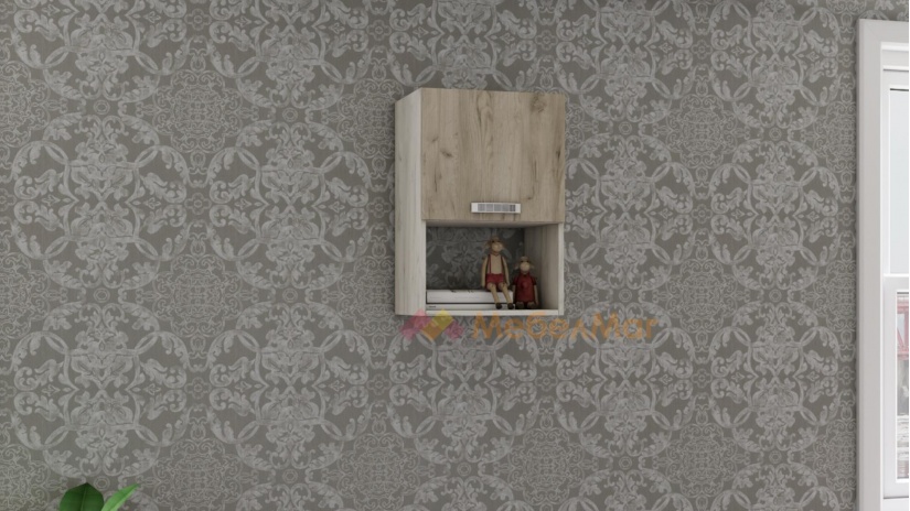 Надстройка Адам дъб крафт бял с дъб крафт сив - изглед 1 - МебелМаг Надстройка Адам дъб крафт бял с дъб крафт сив - изглед 1