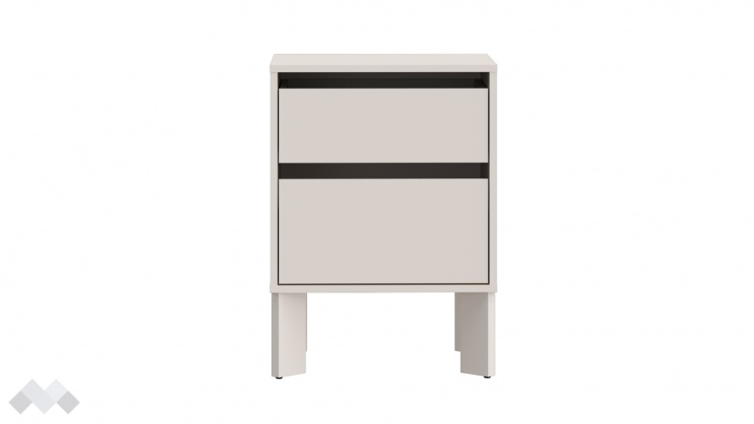 Нощно шкафче Тахо пясък - изглед 2 - МебелМаг Нощно шкафче Тахо пясък - изглед 2