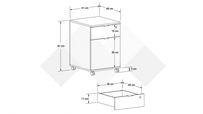 Офис контейнер Рио орех осло - изглед 3