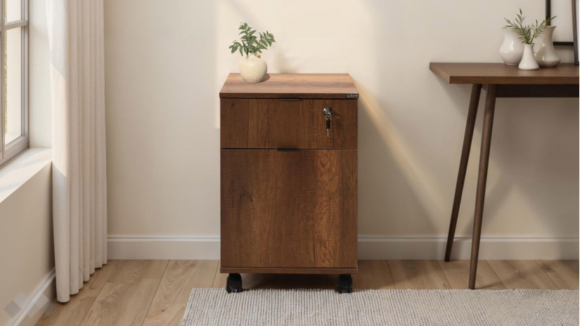 Офис контейнер Рио орех осло - изглед 1