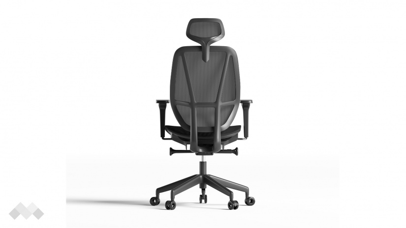 Офис стол Аксон черен - изглед 11