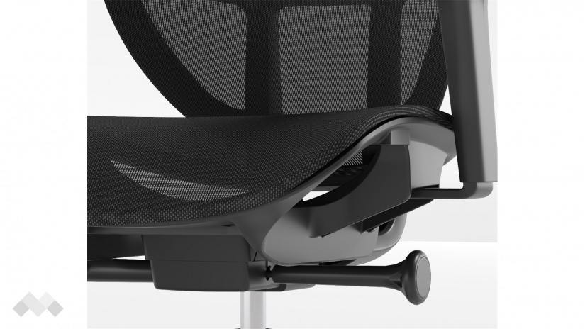 Офис стол Аксон черен - изглед 10