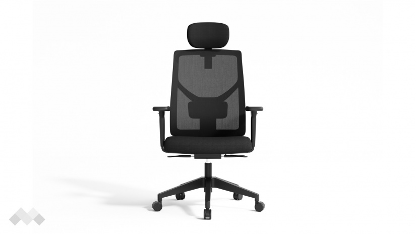 Офис стол Доминус черен - изглед 2