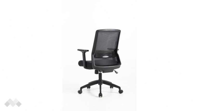 Офис стол Кайрон черен - изглед 6