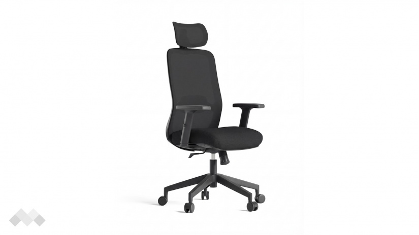 Офис стол Магнум черен - изглед 1