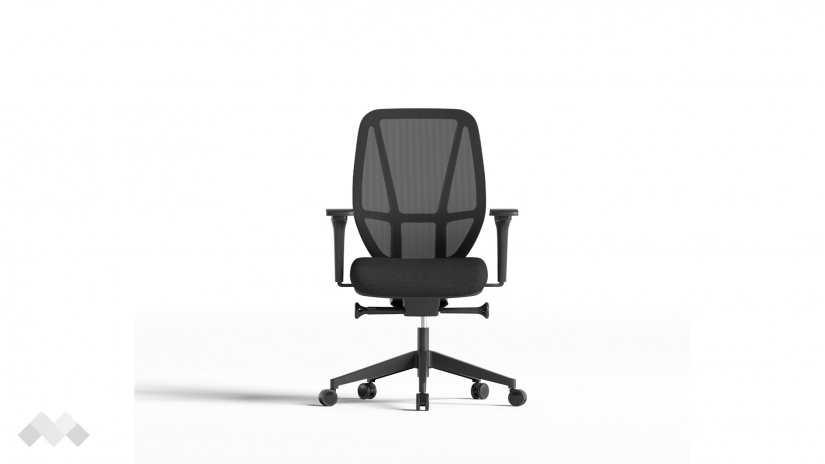 Офис стол Нексис черен - изглед 2