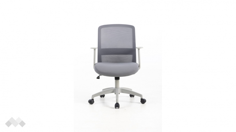 Офис стол Нуви сив - изглед 1 - МебелМаг Офис стол Нуви сив - изглед 1