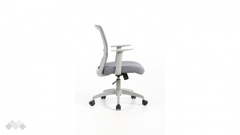 Офис стол Нуви сив - изглед 3 - МебелМаг Офис стол Нуви сив - изглед 3