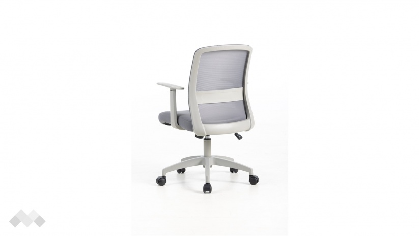 Офис стол Нуви сив - изглед 6 - МебелМаг Офис стол Нуви сив - изглед 6