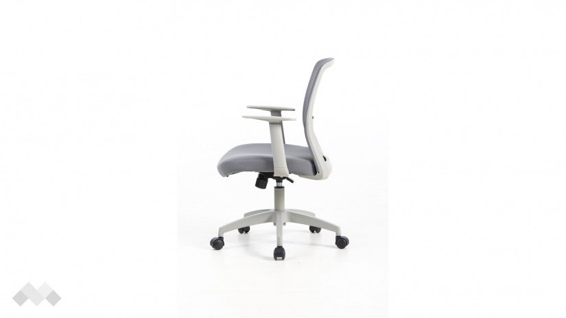 Офис стол Нуви сив - изглед 7 - МебелМаг Офис стол Нуви сив - изглед 7